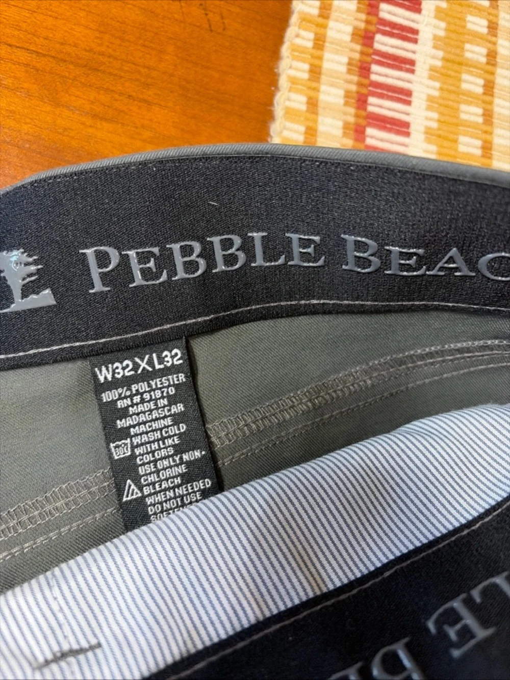 Pebble Beach Men's Charcoal Straight Leg Jeans